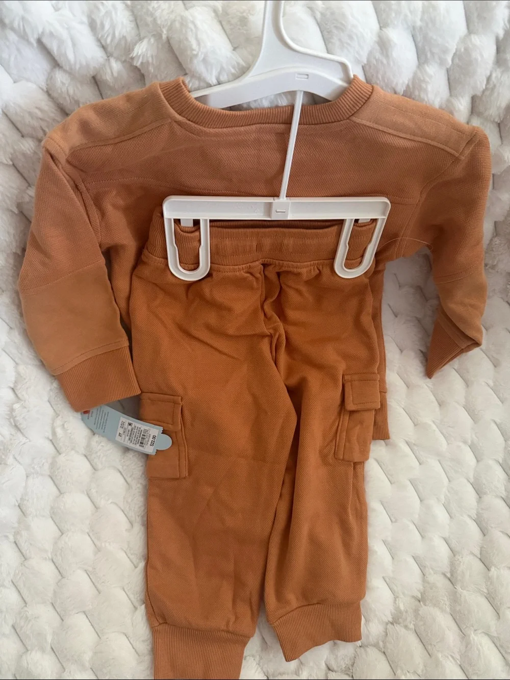 Cat & Jack Rust Orange Baby Sweatshirt and Joggers Set